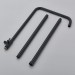 Black Exposed Tub Shower System Wall Mount 8Inch Rain Outdoor Shower Fixture Set - view 9