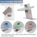 Brushed LED Waterfall Bathroom Sink Faucet Single Handle Glass Spout Mixer Tap - view 8