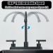 Matte Black Kitchen Faucet 2 Handle 4 Hole Sink Mixer Faucet With Side Sprayer - view 7