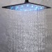 16-inch LED Shower Head Ceiling/Wall Mounted Matte Black Rain Square Sprayer Tap - view 4