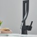 Black Bathroom Sink Faucet Modern Single Handle Waterfall Vanity Faucet 1 Hole - view 6