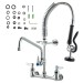 21" Commercial Pre-rinse Faucet Wall Mount Kitchen Sink Faucet W/ Sprayer - view 9
