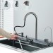 Flying Rain Stainless Steel Waterfall Kitchen Sink With Pull Down Faucet 29.5 In - view 7