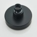 Black 4" Round Rainfall Shower Head With Handheld Spray High Pressure Wall Mount - view 17