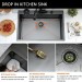Stainless Steel Drop In Kitchen Sink Single Bowl Kitchen Basin With Drain Kit - view 4