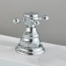 Chrome Bathroom Sink Faucet 2Handle 3 Hole Widespread Basin Mixer Faucet W/Drain - view 7