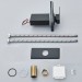Black Bathroom Sink Faucet LED Waterfall Glass Spout Lavatory Vanity Mixer Taps - view 11