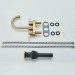 Bathroom Sink Faucet 3 Hole Brushed Gold 4inch Centerset Vanity Mixer With Drain - view 16