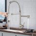 Commercial Kitchen Sink Faucet Pull Down Sprayer Twin Head Mixer Stainless Steel - view 2
