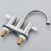 Brushed Nickel Bathroom Sink Faucet 2Handle 4 Inch Centerset Vanity Mixer Faucet - view 13