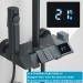 Black Bathroom Rainfall Shower Faucet Set Exposed Shower System With Mixer Valve - view 7