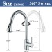 Chrome Kitchen Faucet Sink Pull Down Sprayer Single Handle Mixer Stainless Steel - view 9