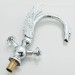 Chrome Swan Bathroom Sink Faucet 1 Hole Dual Crystal Knobs Vanity Basin Faucet - view 10