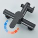 Matte Black 8" Rain Shower Faucet Set Exposed Shower System Kit With Hand Shower - view 12