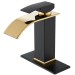 Black&Gold Waterfall Bathroom Faucet Sink Vanity Faucet Single Handle With Cover - view 2