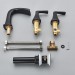 Matte Black Waterfall 8" Widespread Bathroom Sink Faucet 3 Holes Mixer W/Drain - view 12