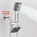 Chrome High Pressure 4inch Rain Shower Head With Handheld Spray Combo Wall Mount - view 7