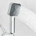 Chrome High Pressure 4inch Rain Shower Head With Handheld Spray Combo Wall Mount - view 13