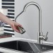 Brushed Nickel Kitchen Faucet Sink Mixer Faucet Pull Down Sprayer Single Handle - view 6