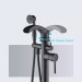 Black Bath Mixer Faucet Freestanding Tub Filler With Hand Shower Floor Mounted - view 8