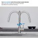 Brushed Nickel Kitchen Sink Faucet Pull Down Sprayer Single Handle Swivel Mixer - view 9