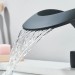 Matte Black Waterfall Bathroom Sink Faucet 1Hole Single Handle Vessel Vanity Tap - view 4