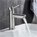 Bathroom Vessel Sink Faucet Tall Body Single Handle Brushed Nickel Sink Tap - view 5