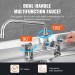 44" Commercial Pre Rinse Faucet Deck Mount Kitchen Sink Faucet W/ Sprayer - view 5