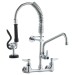 21" Pre Rinse Faucet Wall Mount Commercial Kitchen Faucet W/ Sprayer Hose - view 12