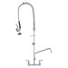 44" Commercial Faucet With Pre-Rinse Sprayer Wall Mount Kitchen Sink Faucet - view 2