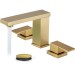 Brushed Gold 8" Widespread Bathroom Sink Faucet 3 Hole Vanity Faucet With Drain - view 2