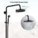 Oil Rubbed Bronze Shower Faucet System Set 8” Rainfall Shower Head Combo Mixer - view 5
