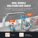 36" Commercial Pre-Rinse Faucet Wall Mount Kitchen Sink Faucet W/ Sprayer - view 6