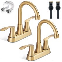 2‑Pack 4 Inch Centerset Bathroom Sink Faucet 2‑Handle Lavatory Vanity Faucet