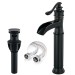 Oil Rubbed Bronze Bathroom Sink Faucet 1Handle Tall Waterfall Vessel Mixer Drain - view 2