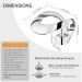 Modern Bathroom Faucet Waterfall Sink Vanity Mixer Taps Single Handle Chrome - view 8