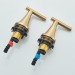 Brushed Gold Widespread Bathroom Faucet 3Hole Sink Vanity Mixer Taps With Drain - view 13