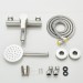 Brushed Nickel Bathtub Shower Faucet Wall Mount Tub Filler With Handheld Sprayer - view 16