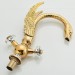 Gold Swan Bathroom Sink Faucet 1 Hole Vanity Mixer Dual Handle Swivel Spout Taps - view 9