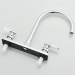 Chrome High Arc Kitchen Faucet 8 Inch Centerset 3 Hole 2 Handle Sink Mixer Taps - view 12