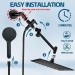 Black 8inch Rain Square Shower Head With Handheld Spray High Pressure Adjustable - view 10