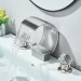 8" Widespread Bathroom Sink Faucet 3 Holes Basin Vanity Mixer Tap Brushed Nickel - view 4
