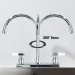 Chrome High Arc Kitchen Faucet 8 Inch Centerset 3 Hole 2 Handle Sink Mixer Taps - view 8