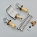 Widespread Bathroom Basin Sink Faucet Brushed Nickel 3Holes 2Handle Vanity Mixer - view 11