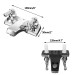 4" Chrome Basin Sink Faucet Plastic Mixer Tap Kitchen Sink Faucet Dual Handles - view 4