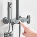 Bathroom Shower Faucet Fixture Gray 4Functions Shower System Rain Head Combo Kit - view 8