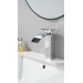 Bathroom Vanity Faucet Chrome Single Handle 1 Hole Lavatory Sink Mixer Tap 2 PCS - view 3