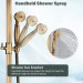 Antique Brass Shower Faucet System Wall Mount Rain Shower Head Combo Mixer Taps - view 6