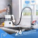 Chrome Kitchen Faucet Sink Pull Down Sprayer Single Handle Mixer Stainless Steel - view 8
