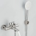 Brushed Nickel Bathtub Shower Faucet Wall Mount Tub Filler With Handheld Sprayer - view 4